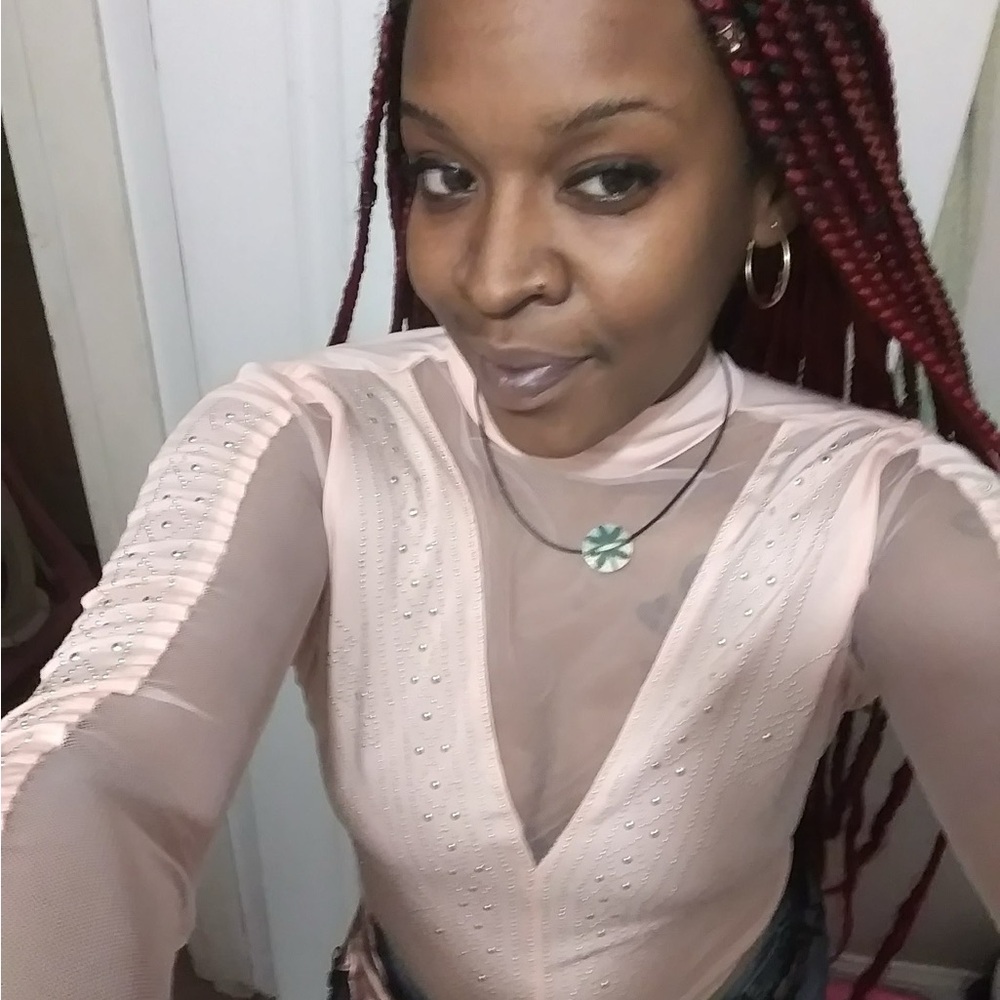 Say What? Pink Sheer Bodysuit